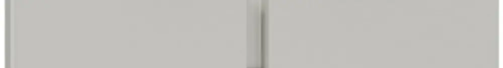NUP-Montagerahmen NEVO, 2×1, mit Moosgummidichtung, 187×87mm, lichtgrau 