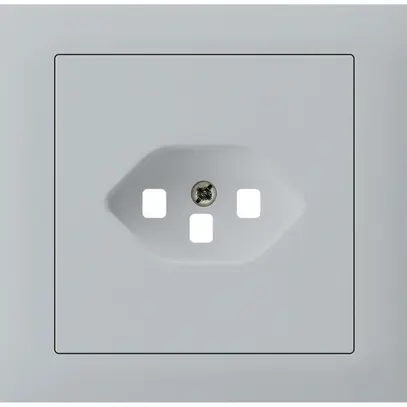 Kit frontale INS kallysto per presa INS G3 1×T23 telaio avvitabile grigio chiaro 