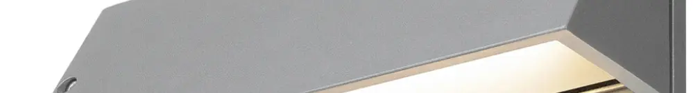 Applique LED SLV PEMA 14W 1420lm 3000/4000K IP65 280×100×90mm gris 
