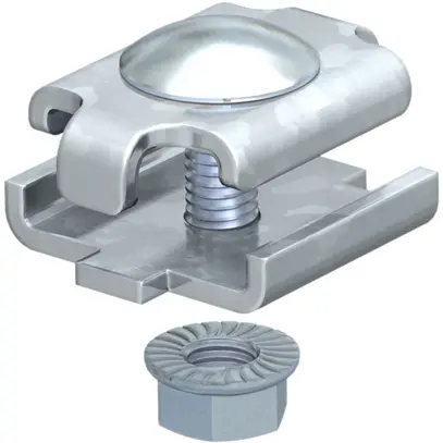 Raccordo punto di giunzione Bettermann c.vite M6×20 p.canale a griglia Zn-cal-im 