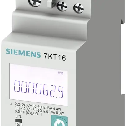 Apparecchio di misura Siemens SENTRON 1L Modbus RTU/ASCII+MID, L-N 230V, 63A 