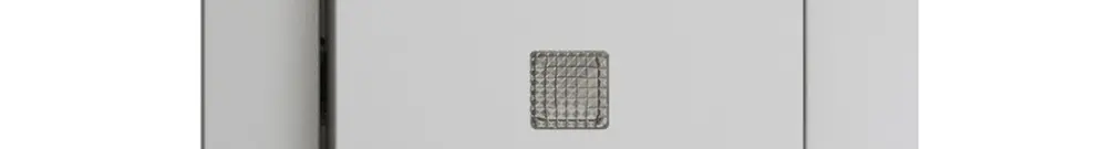 Kit frontale EDIZIOdue grigio chiaro 60×60mm con lente frontale 