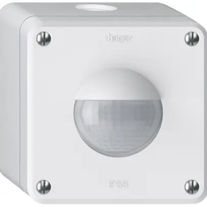 Rilevatore di movimento AP Hager robusto IP55 3 fili bianco 