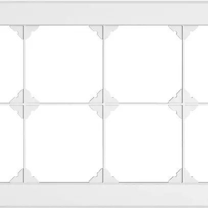 Intestazione INC EDIZIO.liv SNAPFIX® 2×4 per combinazioni a libera scelta bianco 