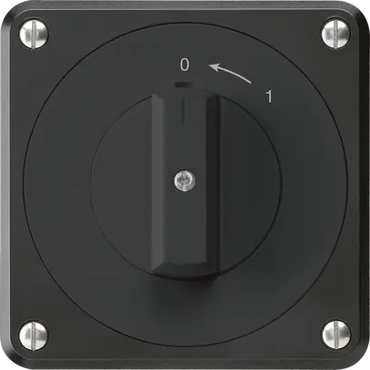 Contatto rotativo INC robusto IP55 nero 2P per combinazione 