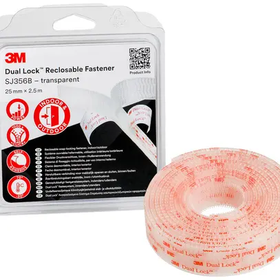 Nastro a strappo 3M Dual Lock SJ356 25mm×2.5m×5.7mm 40 teste/cm² tr 
