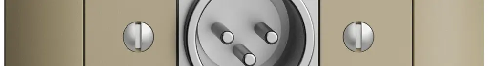 Prise ENC XLR avec fiche EDIZIOdue sand 