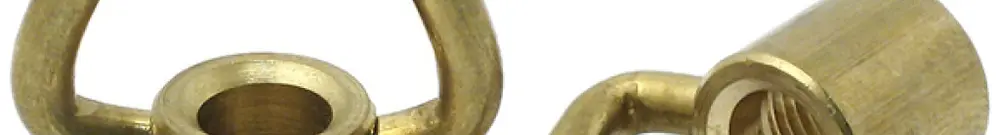 Ringnippel ROE Messing M10 mit Innengewinde 