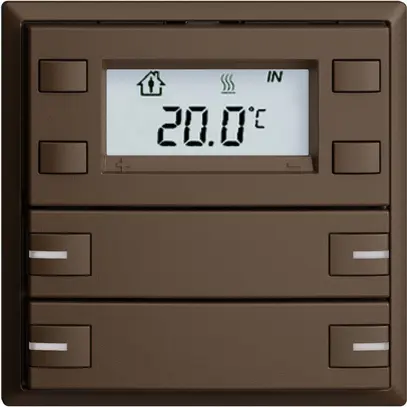 UP-RTH-Taster KNX 4-fach EDIZIOdue F coffee, mit LED RGB 