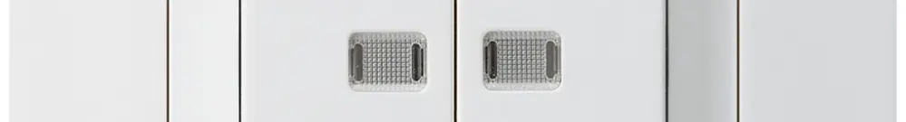 Interruttore pulsante luminoso INC kallysto.trend 1/3+3/1 con 2 lenti bianco 