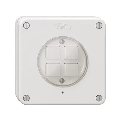 Pulsante KNX NUP 4× NEVO RGB con sensore di temperatura bianco 