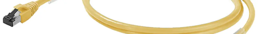 Patchkabel RJ45 Weidmüller Cabinet Line Kat.6A S/FTP AWG27 LSZH gelb 20m 