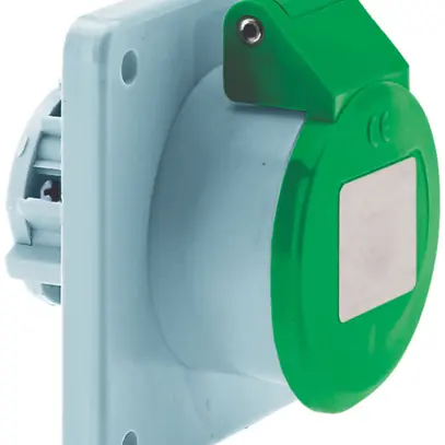 Prise INC CEE Bals 3P 32A <50V 4h vert IP44 nick.BV droit 