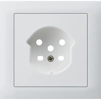 Kit frontal INC Hager kallysto pour prise G3 1×T15 cadre enfichable blanc 