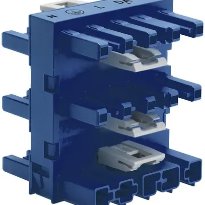 Blocco di distribuzione WINSTA MIDI 770, codice I, 5L, 1 entrata/5 uscite, blu 