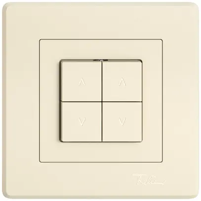 Interruttore p.tapparelle INC EDIZIO.liv SNAPFIX® 10A 250V 4 tasto 2 canali cr 
