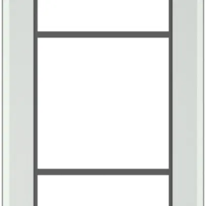 Cadre de recouvrement SIDUS 3×1 transparent 