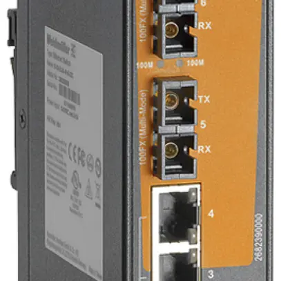 Switch WM IE-SW-EL06-4POE-2SC, 4×RJ45 FE+2×SC MM FE unmanaged 