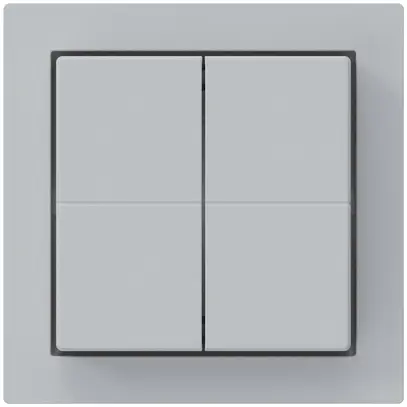 Pulsante senza fili Friends of Hue KAL, 4×, 60×60mm, adesivo, grigio chiaro 