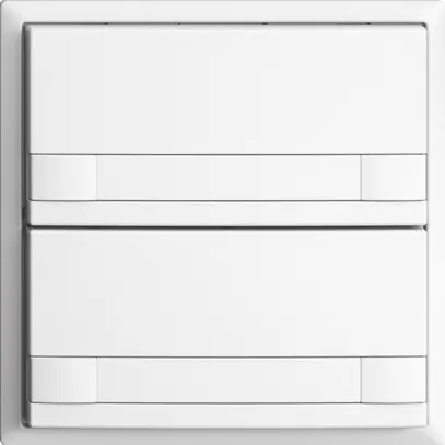 Poussoir KNX RGB EDUE, 250mW, s.LED, a.papier, 2×poussoir, comm.2×touches, bc 