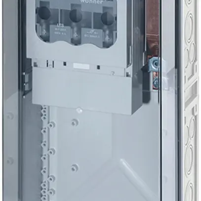 NH-Gehäuse Hensel Mi, 1×NH 1, mit Sammelschiene, 250A, 5-polig 