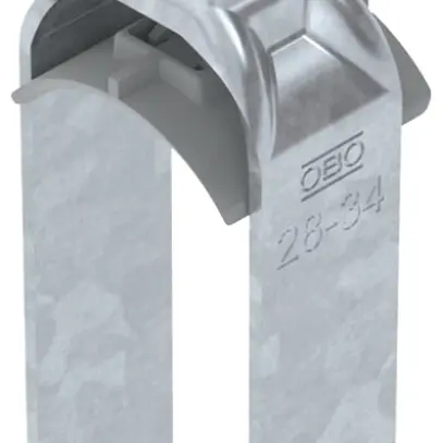 Schnellverleger BET 2056 H-Fuss Kunststoff 28…34mm 2×Kabel Stahl tfZn 