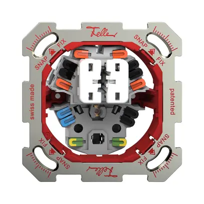Combinaison ENC Feller SNAPFIX® 2×schéma 3+T13 