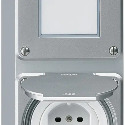 Combi AP 2×1 HA robusto schéma 3/type 15 bornes enfichables couvercle aluminium 