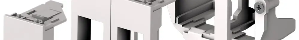 Adaptateur de montage Cecoflex AV, Edizio/Kallysto, 2-fois, blanc 