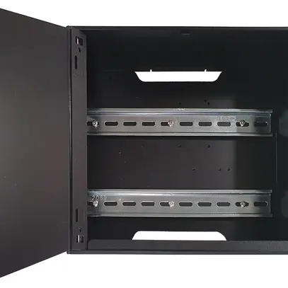 Distributore AP BSW 50071.KS-DIN, 2-file, 270×250×95mm, polistirolo, nero 