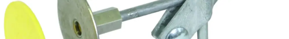 Erdungsfestpunkt Elvatec M10 mit Anschlussachse und SV-Klemme 