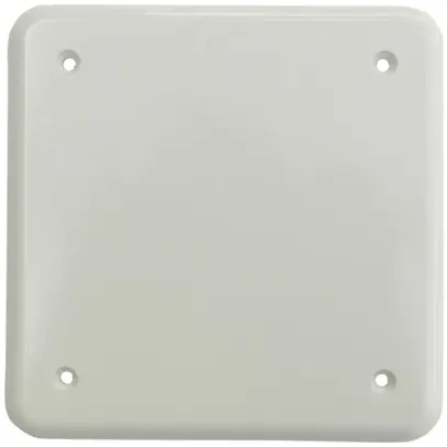Plaque de recouvrement II 4trous de fixation blanc 