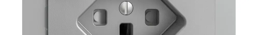 Presa INC EDIZIOdue T23 FI 30mA FM, shutter silver 