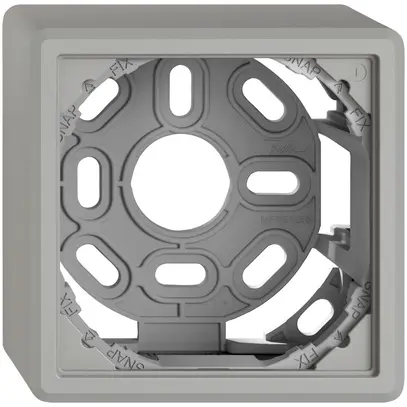 Cappa AP EDIZIO.liv SNAPFIX® c.staffa di fissaggio p.1 apparecchio grigio chiaro 