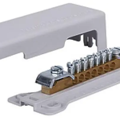 Barra compensazione di potenziale ELBRO 7×2.5…25mm² 1×30×4mm 1×Ø8…10mm, 100A 