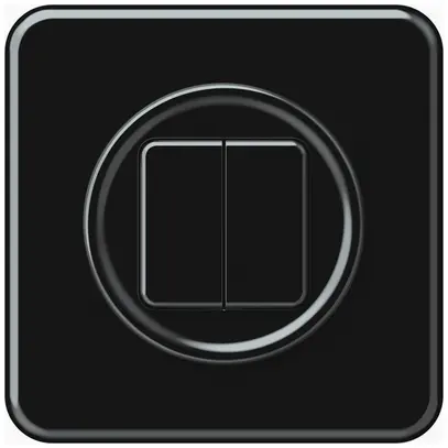 Pulsante KNX INC origin 2×tasti nero 