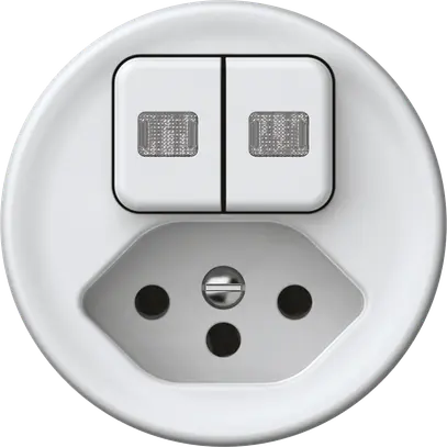 Combinazione origin sch 3+3 + 1×tipo 13 2×luminoso bianco 