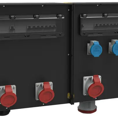 Stromverteiler EVGMB 7300-23/125A 1×63A 2×32A 2×16A 3×T23 IP44 