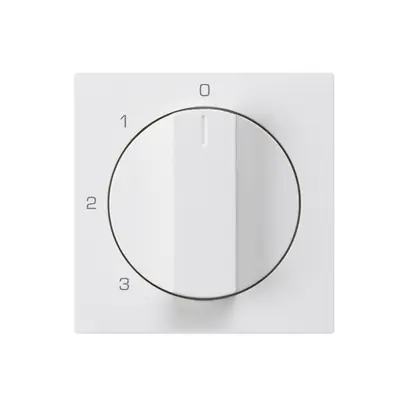 Kit di copertura kallysto interruttore rotativo 0123 bianco 
