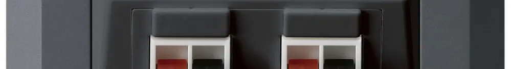 Prise ENC audio kallysto.line 2× anthracite borne à étrier pour 2 haut-parleurs 