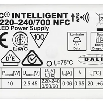 LED-Konverter Osram OTi DALI NFC 700mA 10W IP20 