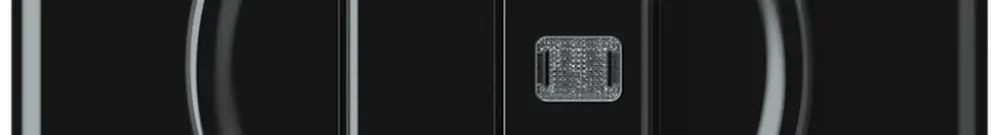 Interrupteur à poussoir lumineux ENC origin sch 1 (3+3) 1×LED 92×92mm noir 