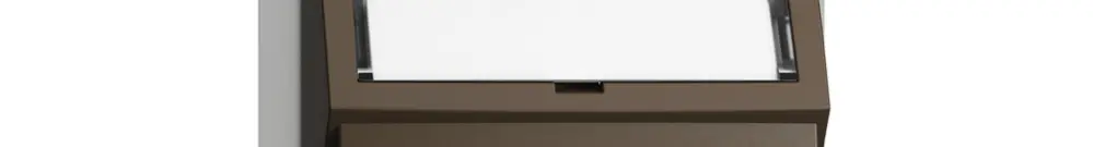 EB-Montageset EDIZIOdue, mit Flachauslasshaube, für 2×RJ45, coffee 