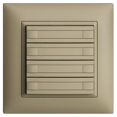 Pulsante KNX RGB INC EDUE FMI, 250mW, s.LED, carta, 4×pulsante, C.2×T., sa 