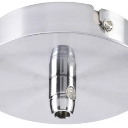 Rosone da soffitto SLV 1 uscita, Ø85×39mm con scarico di trazione cromo 