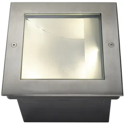 Luminaire de sol LED INC SLV DASAR SQUARE, 28W 1620lm 3000K IP67 acier fin 
