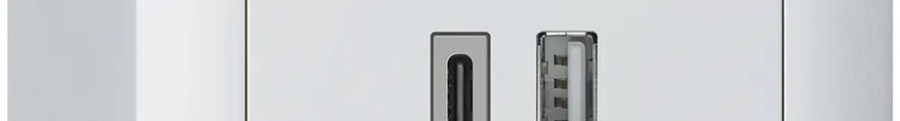 AP-USB-Ladesteckdose kallysto 18W PD 1×Typ A 1×Typ C mit AP-Gehäuse weiss 