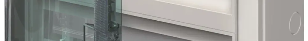 Distributeur AP ABB M65W236TN3, 2 rangées, 36UM, 435×430×155mm, IP65, gris 