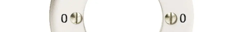 Kit front. 0-Cuisinière-0-Machine pour interr.rot à clé blanc 