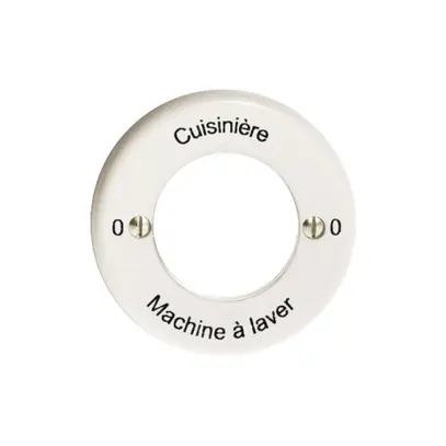 Kit front. 0-Cuisinière-0-Machine pour interr.rot à clé blanc 